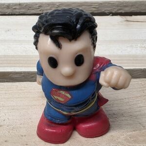 Super Man Superhero Figurine with Red and Blue Suit
